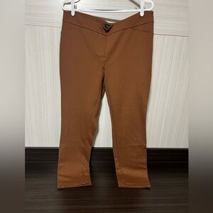 Rachel Zoe Women's Slim Fit Brown Pant in size L